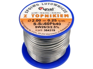 Spoiwo lutownicze sn60pb40 2,0/250 76819