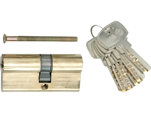 Wkładka do zamka VOREL 67mm 31 36 mosiężna drzwiowa 6 kluczy 77191