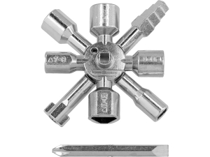 Klucz do szafek serwisowych VOREL uniwersalny 10W 1 długość 10cm 78478