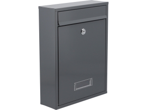 Skrzynka na listy VOREL 36x26x8cm grafitowa metalowa pocztowa wrzutnia 78556