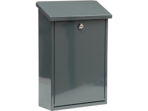 Skrzynka na listy VOREL pocztowa wrzutnia 40x25x10cm szara grafitowa 78571