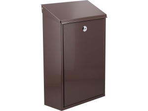 Skrzynka na listy VOREL 400x250x100mm pocztowa brązowa stal galwanizowana 78572