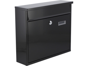 Skrzynka na listy VOREL metalowa czarna 31x36x10cm pocztowa wrzutnia 78575