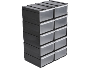 Szufladki warsztatowe VOREL organizer 10 szuflad 225x155x100mm 78785