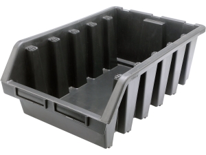 Pojemnik magazynowy VOREL otwarty czarny XL 333x500x187mm piętrowany 78835