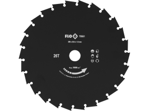 Tarcza tnąca do kosy FLO 250mm 26 zębów do zarośli stal 1050mn 25.4mm 79561