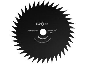 Tarcza tnąca do kosy FLO 250mm zęby ukośne stal węglowa 40 zębów 79566