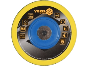 Tarcza do szlifowania VOREL 150mm polerska do szlifierki pneumatycznej 81115