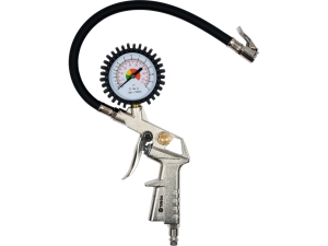Pistolet do pompowania VOREL z manometrem przewód 35cm aluminiowy 81650