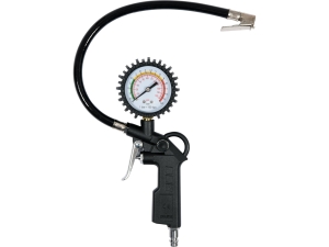 Pistolet do pompowania VOREL z manometrem przewód 35cm aluminiowy 81651