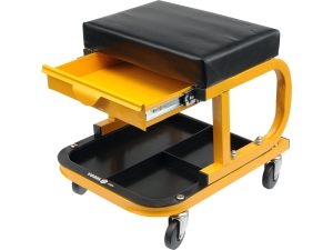 Taboret warsztatowy VOREL mobilny z szufladą na kółkach 90kg udźwig 81824
