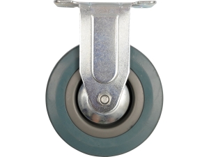 Kółko stałe VOREL 125mm z szarą gumą łożyskowane obciążenie 50kg 87354