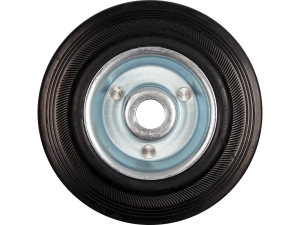 Kółko łożyskowane VOREL stałe 150mm z czarną gumą do wózka 87454