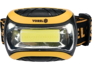 Lampa latarka czołowa VOREL led cob 3W 150 lm 3 tryby 88676