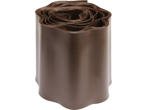Obrzeże ogrodowe FLO brązowe 9m wysokość 15cm trawnikowe plastikowe 88704