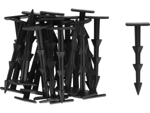 Szpilki do włókniny FLO kotwy 12cm czarne zestaw 25 szt.uk mocujące 88715