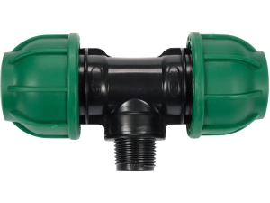 Trójnik PE FLO GZ 25x25mm gwint g1 2 do wody 1 mpa materiał PP 88862
