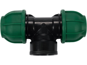 Trójnik PE FLO GW 25x25mm do instalacji wodnych 1 mpa solidny PP 88863