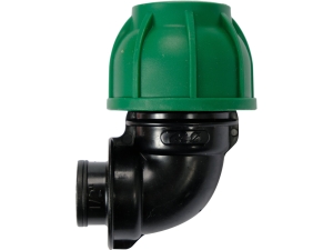 Kolano PP FLO 90° GW 32mm x 1/2 cala do łączenia rur PE w instalacjach 88911