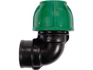 Kolanko skręcane FLO PP 90° 32mm x 1 cal do rur PE instalacji wodnych 88913