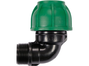 Kolano skręcane FLO 90° GZ 32mm x 1 cal do rur PE wodociągowe 88916