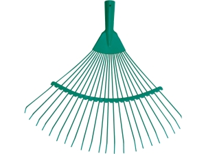 Grabie ogrodowe FLO wachlarzowe metalowe do liści 43cm 22 zęby 99390