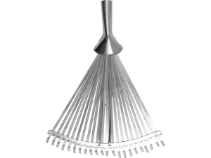 Grabie ogrodowe FLO wachlarzowe metalowe do liści 46cm 22 zęby 99391