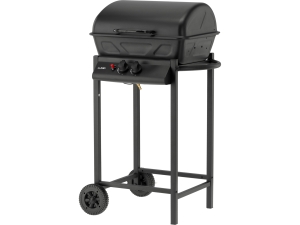 Grill gazowy LUND 2 palniki 5,5kW czarny chromowany ruszt kompaktowy 99657