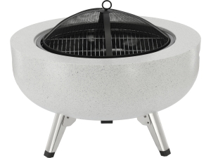 Palenisko ogrodowe 3w1 LUND stalowe z rusztem 43.5cm grill stolik 99718