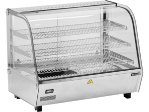 Witryna grzewcza YATO nastawna 160L do potraw gastronomiczna srebrna YG-04981