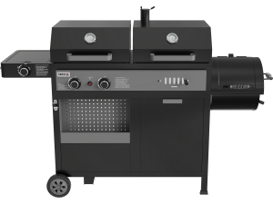 Grill 4w1, gazowy + węglowy + wędzarnia + palnik boczny, 8,5kW YATO YG-20038