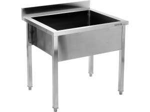 Stół z basenem YATO gastronomiczny 1000x700mm ze stali nierdzewnej YG-30925