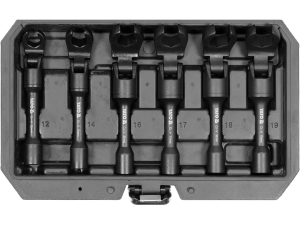 Zestaw kluczy oczkowych YATO przegubowe otwarte 3/8 12-19mm 6 szt. YT-01440