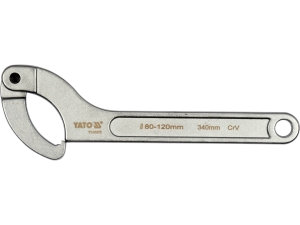 Klucz hakowy przegubowy YATO z noskiem 80-120mm stal CrV YT-01673