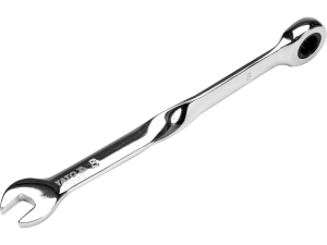 Klucz płasko oczkowy skręcony YATO z grzechotką 8mm 90° YT-01870