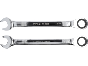 Klucz płasko oczkowy z grzechotką YATO 30mm 72 zęby stal CrV YT-0205