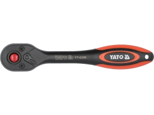 Grzechotka prosta 1/4 YATO powlekana 72 zęby 144mm crv6135 YT-0290