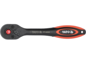 Grzechotka wygięta 1/4 YATO powlekana 72 zęby 144mm CrV YT-0293