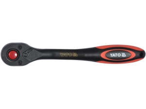 Grzechotka YATO wygięta 1/2 cala 257mm 72 zęby do nasadek CrV YT-0295