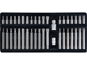Zestaw kluczy bitów YATO 40 szt. TORX HEX SPLINE w walizce do warsztatu YT-0400