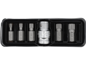 Zestaw kluczy SPLINE YATO 6 części 30mm do odkręcania śrub specjalnych YT-0414