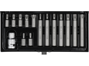 Zestaw końcówek YATO TORX security T20-T55 15 szt.uk 1/2 cala YT-0417