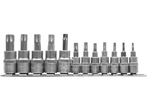 Zestaw kluczy trzpieniowych YATO TORX na szynie 12 szt. CrV 6150 YT-04331