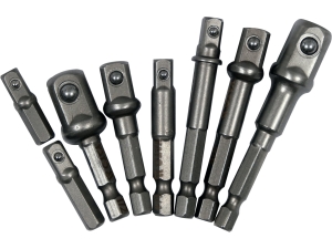 Adaptery do nasadek YATO HEX 1/4" 3/8" 1/2" zestaw 8 szt.uk YT-04639