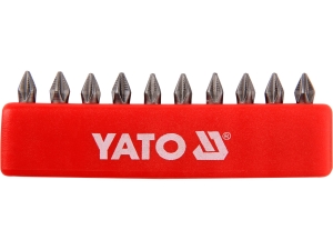 Bity wkrętakowe YATO philips ph1 25mm zestaw 10 szt. stal s2 YT-0474