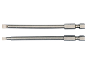 Końcówki płaskie wkrętakowe YATO długie 100mm 9 szt.uk 1/4" YT-0484