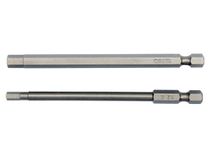 Bity wkrętakowe YATO długie 100mm HEX TR 4x100 6x100 zestaw 2 szt. YT-0495