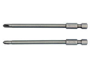 Bity wkrętakowe długie YATO 100mm tri-wing zestaw 2 szt.uki YT-0496