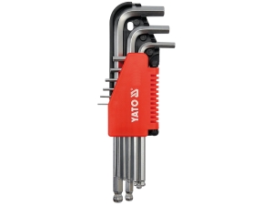 Zestaw kluczy imbusowych YATO z kulką 9 elementów stal CrV YT-0507