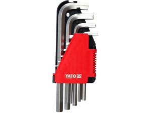 Zestaw kluczy imbusowych YATO HEX 10 szt.uk 2-12mm CrV YT-0508